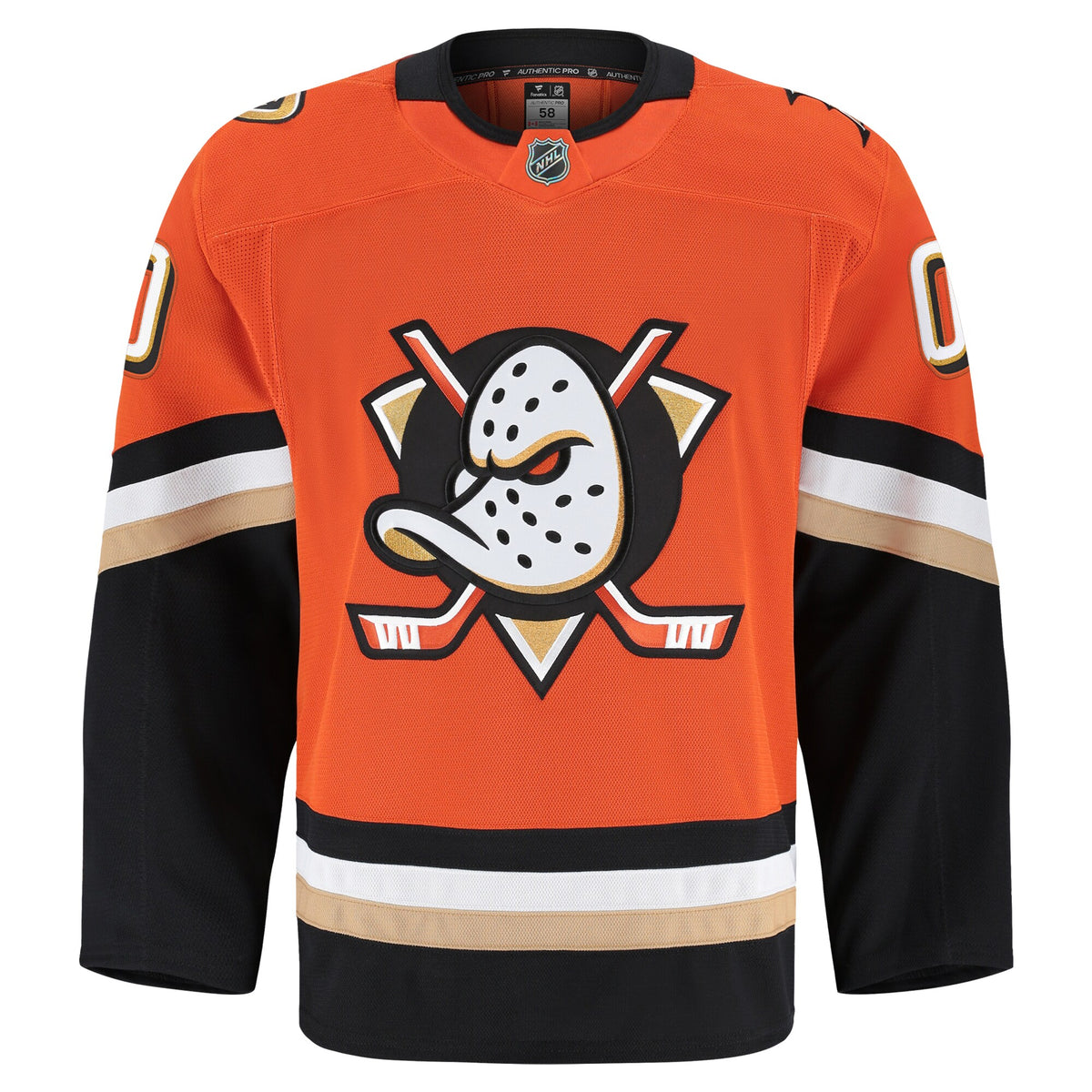Anaheim Ducks Fanatics Orange Home Authentic Pro Custom Jersey