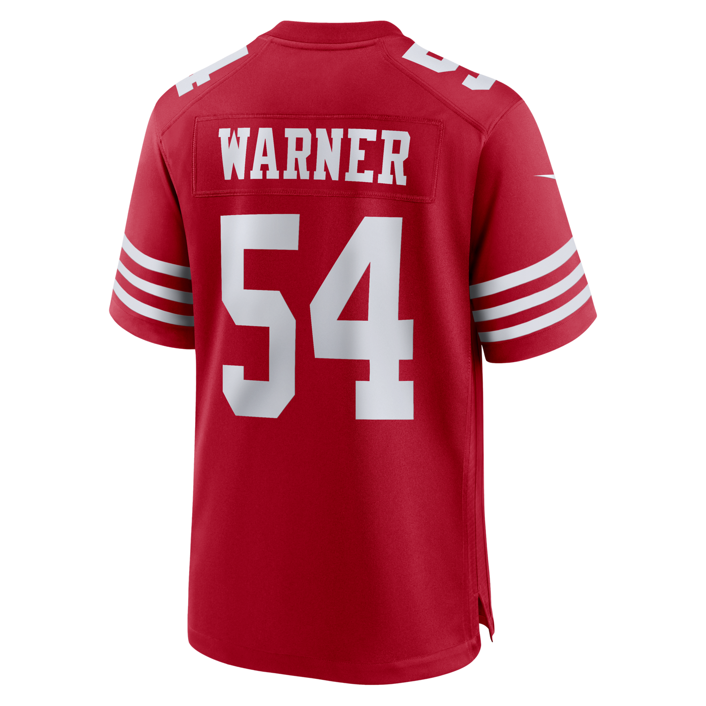 San Francisco 49ers Fred Warner Nike Scarlet 80th Anniversary Game Jersey