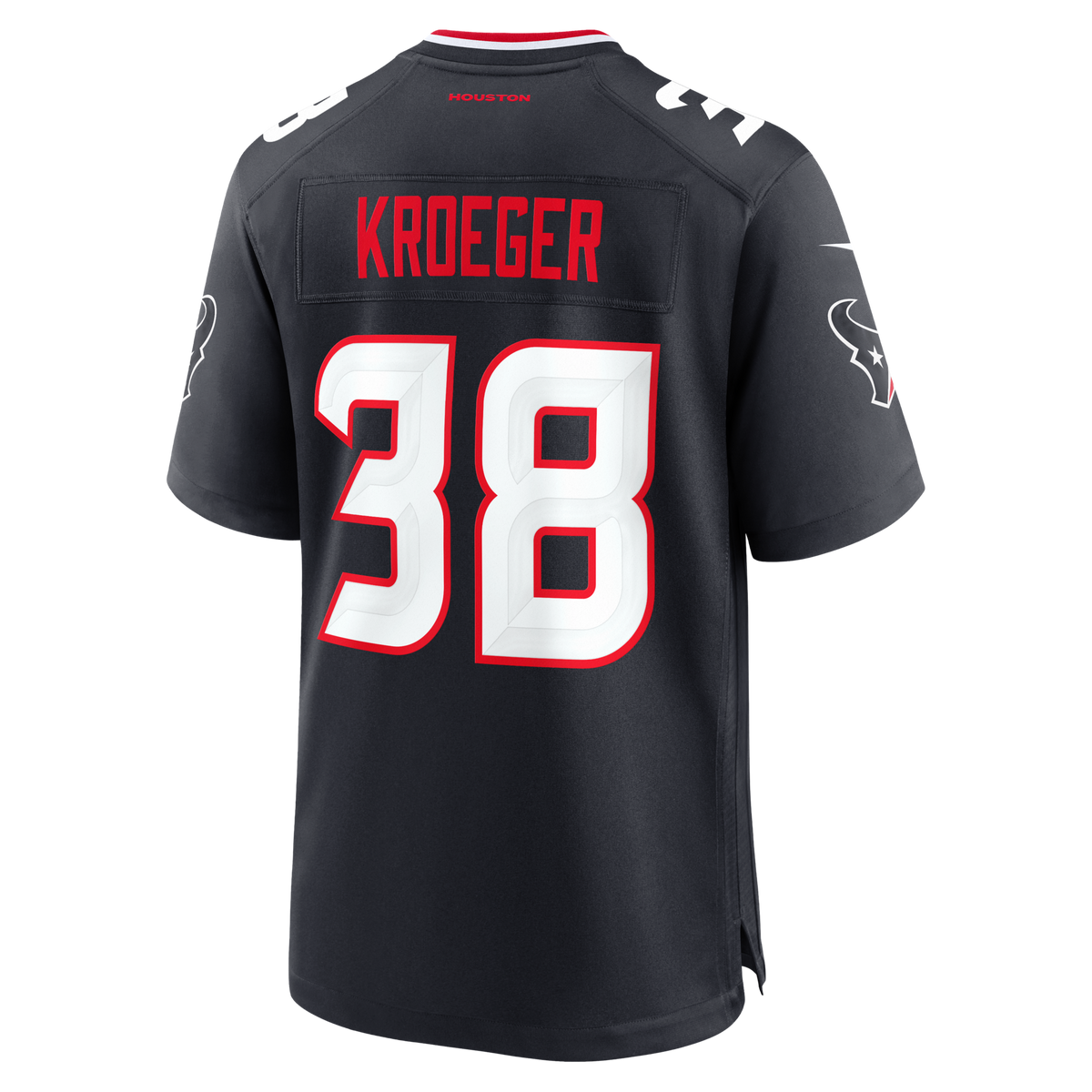 Houston Texans Kai Kroeger Navy Team Game Jersey