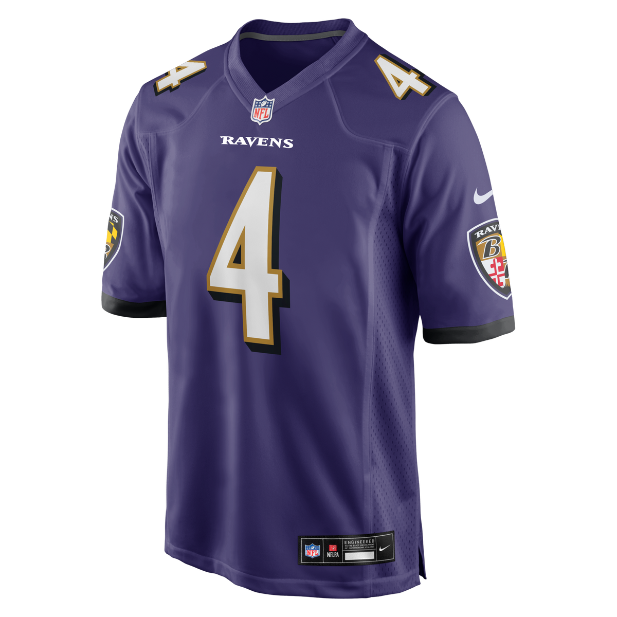 Baltimore Ravens Zay Flowers Purple Game Jersey