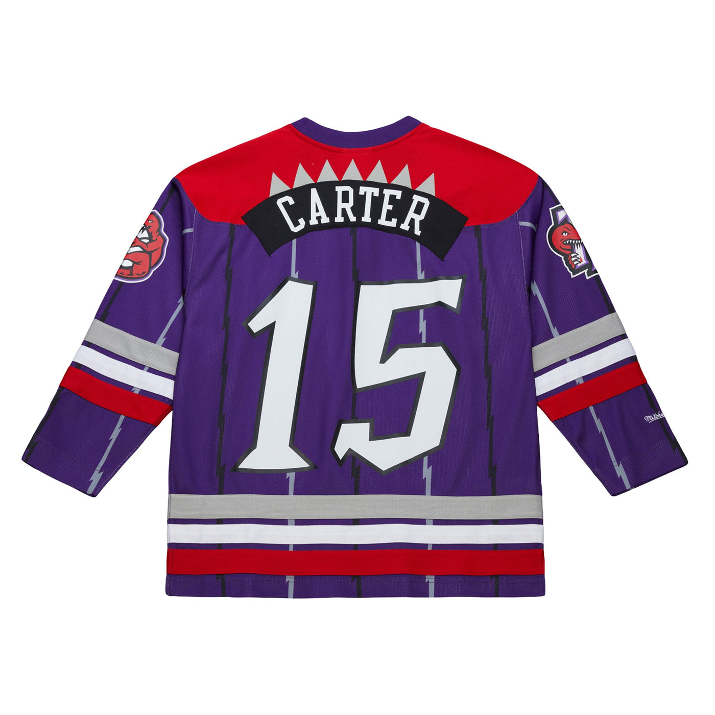 Mitchell & Ness Vince Carter Purple Toronto Raptors Maxxed Out Fashion Hockey Jersey