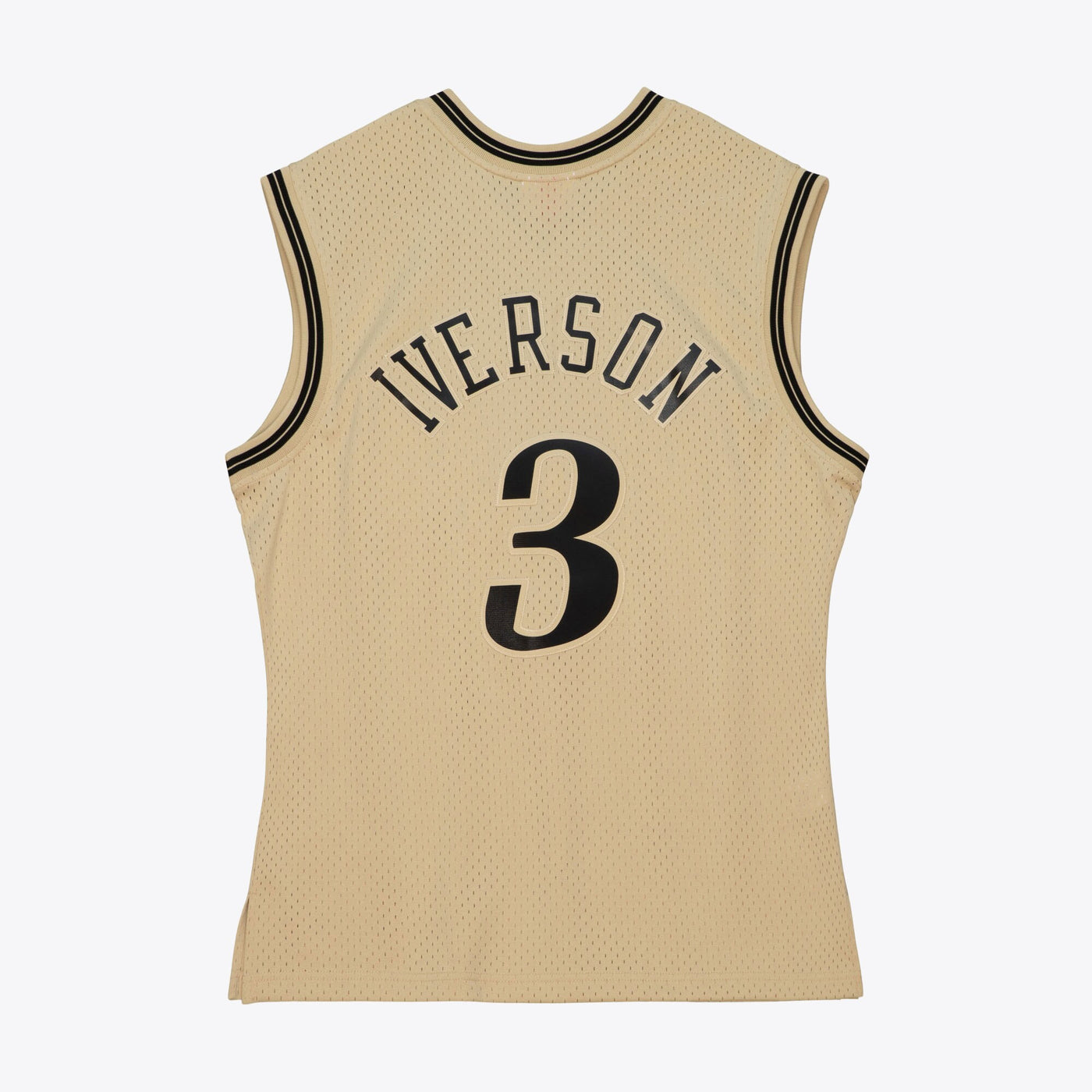 Philadelphia 76ers Mitchell & Ness Allen Iverson 2000 Swingman Jersey - Khaki
