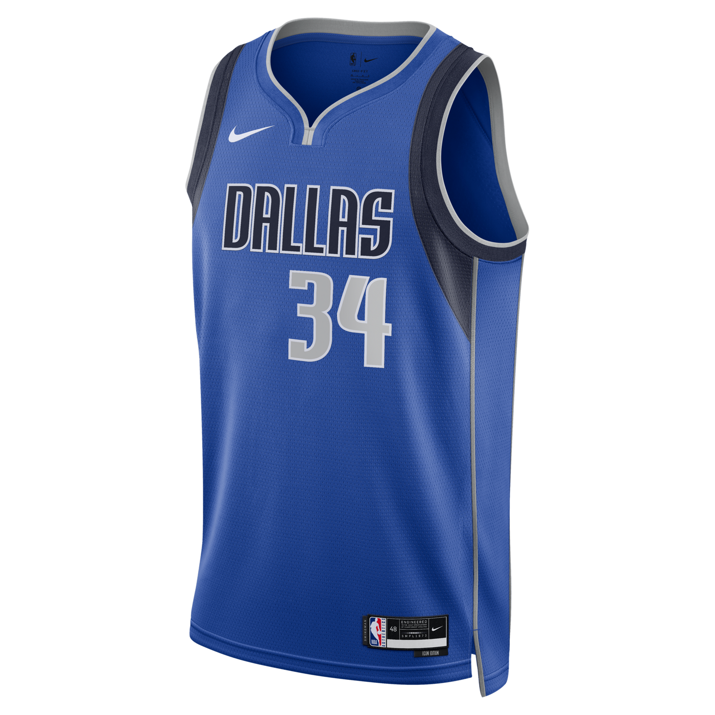 Dallas Mavericks Nike Icon Edition Swingman Jersey - Blue - Santi Aldama