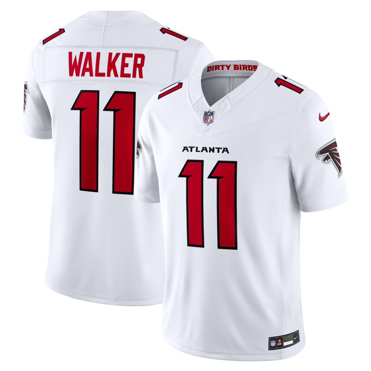 Atlanta Falcons Jalon Walker White Vapor F.U.S.E. Stitched Limited Jersey