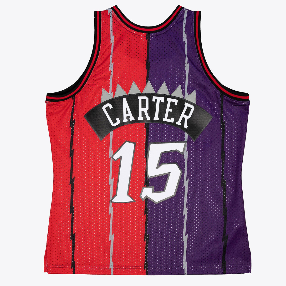 Toronto Raptors Mitchell & Ness Vince Carter 1998 Split Swingman Jersey - Purple/Red