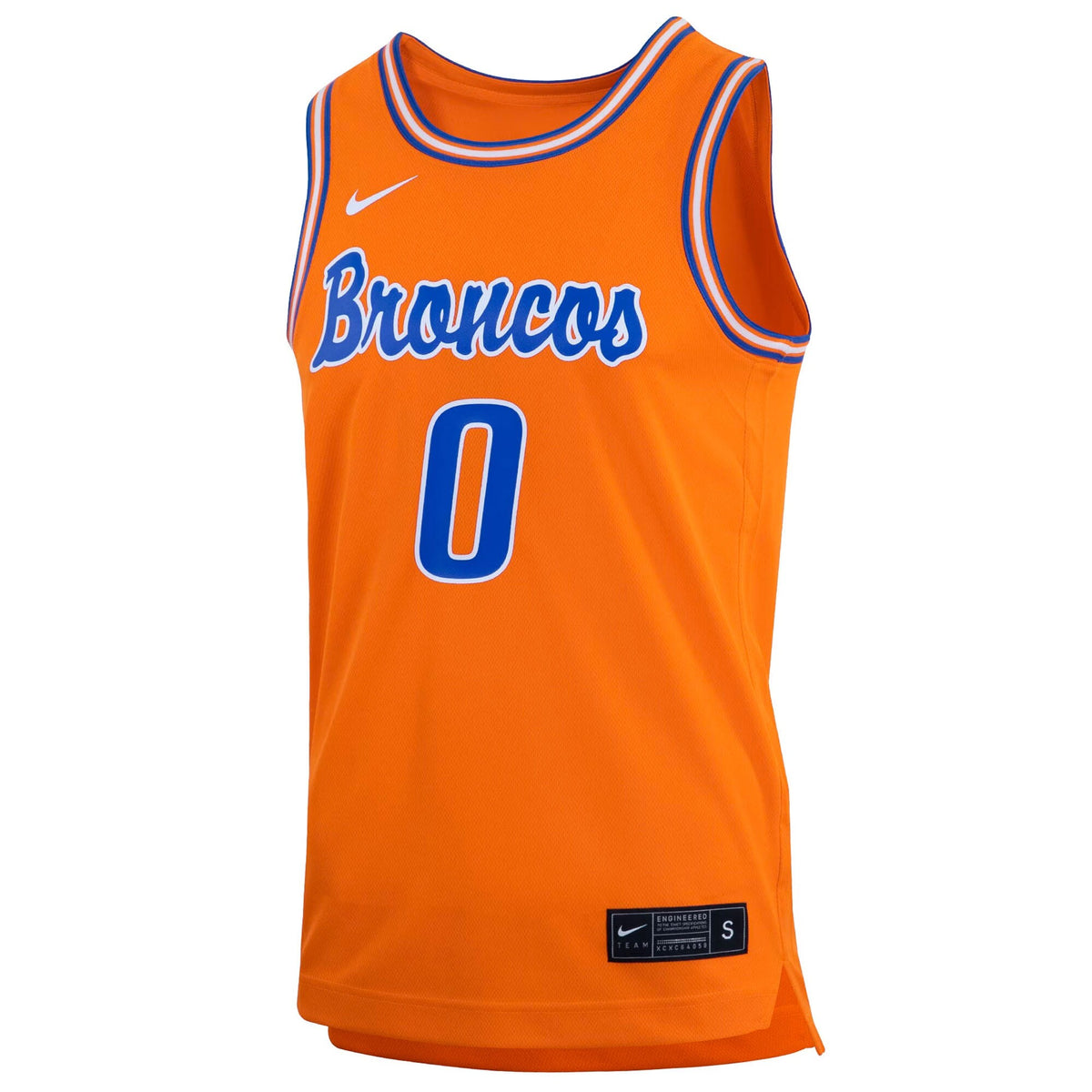 #0 Boise State Broncos Retro Replica Basketball Jersey - Orange