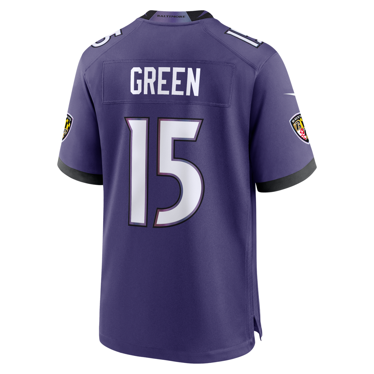 Baltimore Ravens Mike Green Purple Team Game Jersey