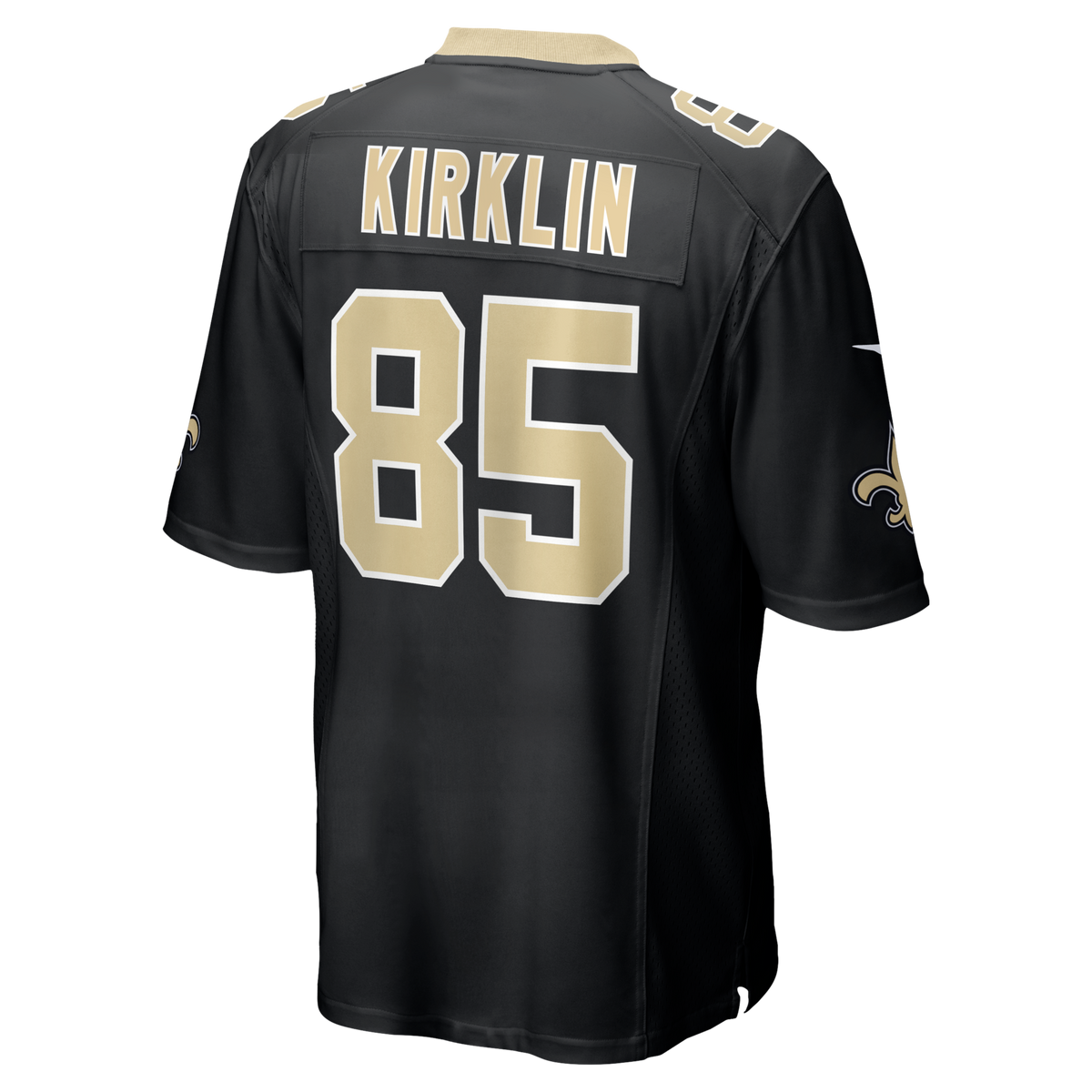 New Orleans Saints Jontre Kirklin Black Team Game Jersey