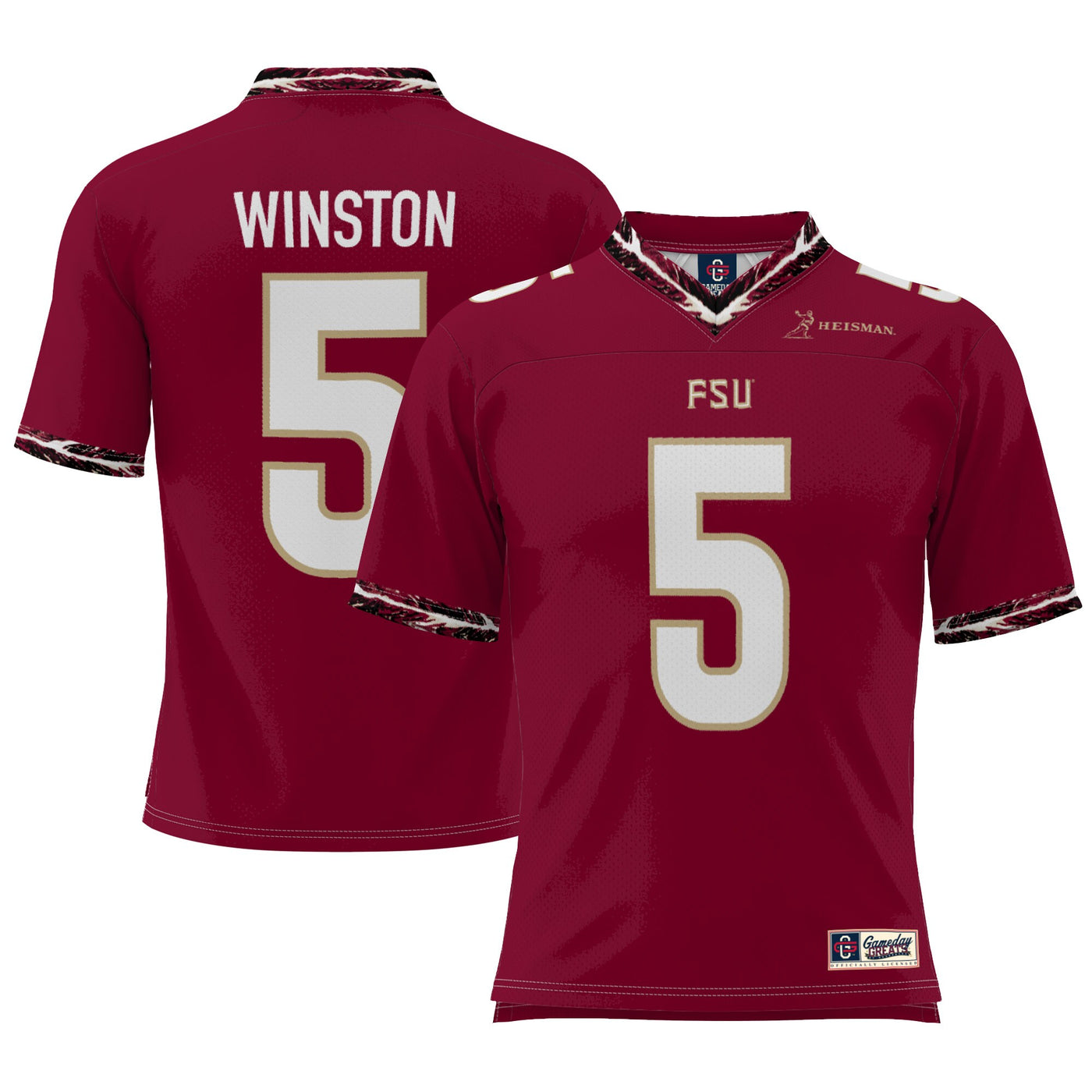 GameDay Greats Jameis Winston Garnet Florida State Seminoles Heisman Football Jersey