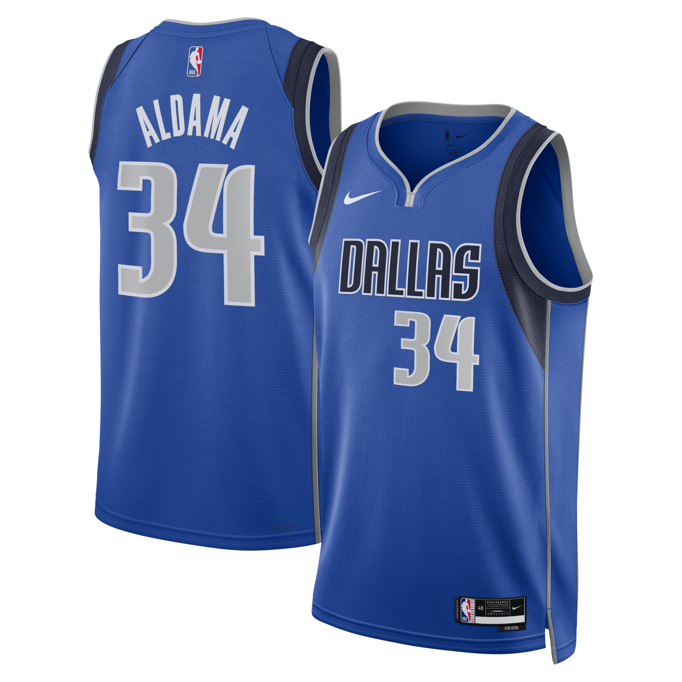 Dallas Mavericks Nike Icon Edition Swingman Jersey - Blue - Santi Aldama