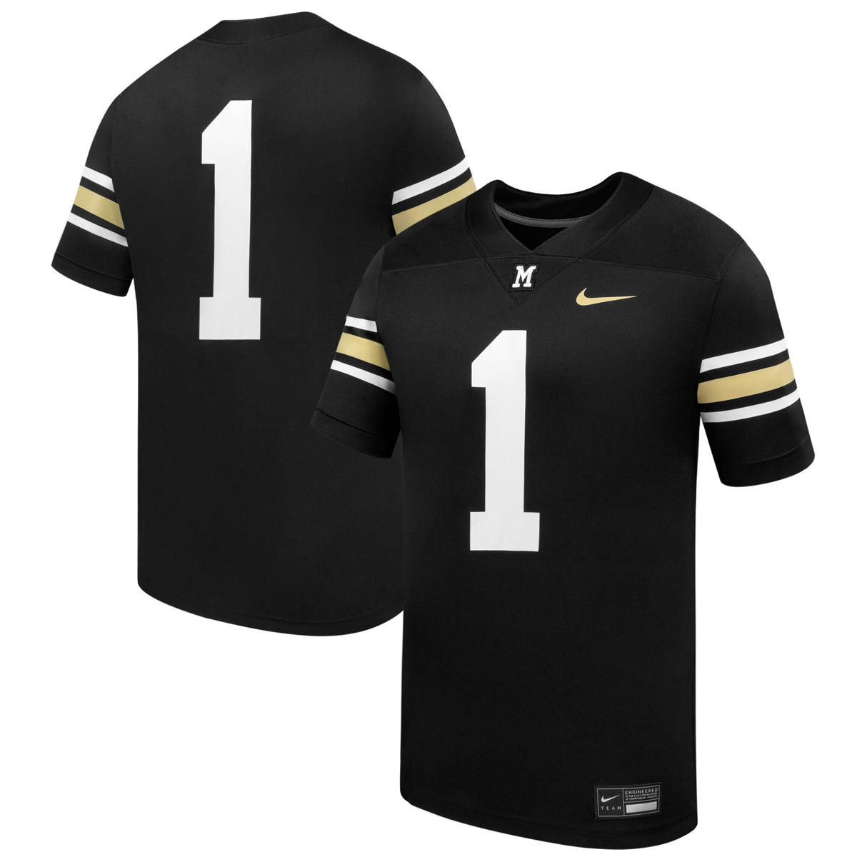 #1 Missouri Tigers 100th Anniversary Replica Football Jersey - Black