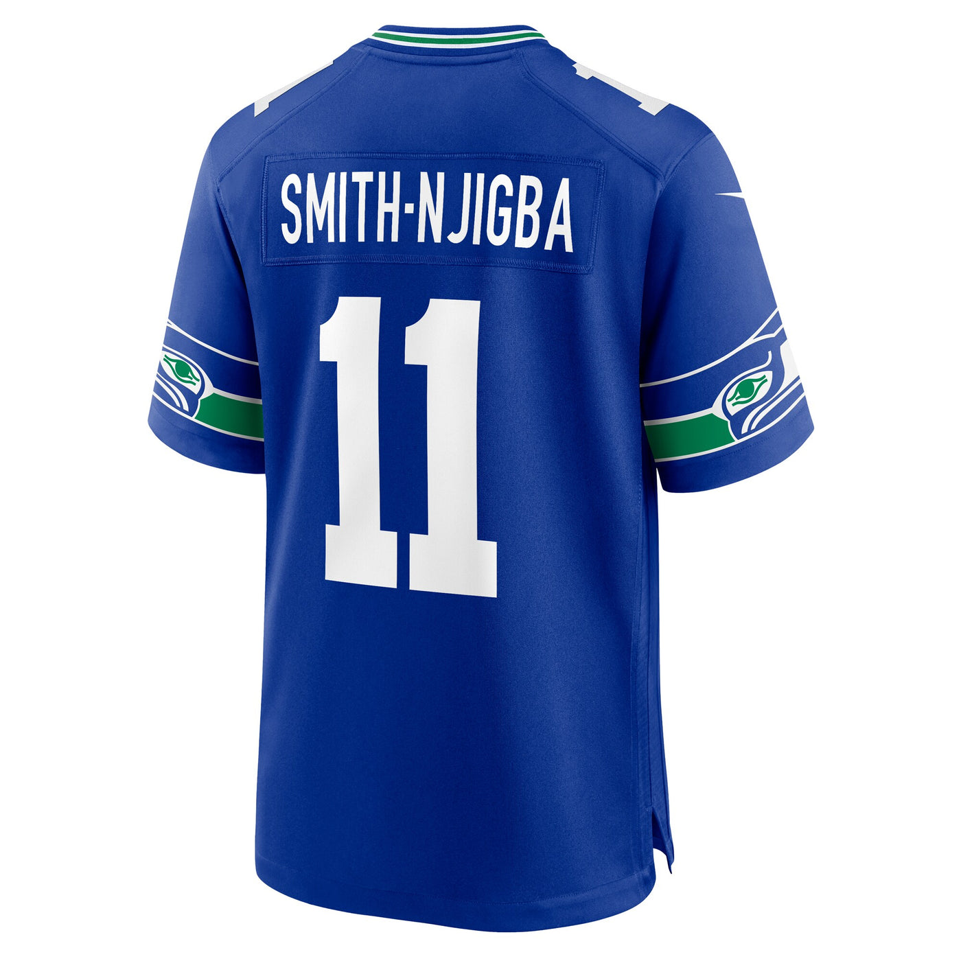 Seattle Seahawks Jaxon Smith-Njigba Nike Royal Throwback Player Game Jersey