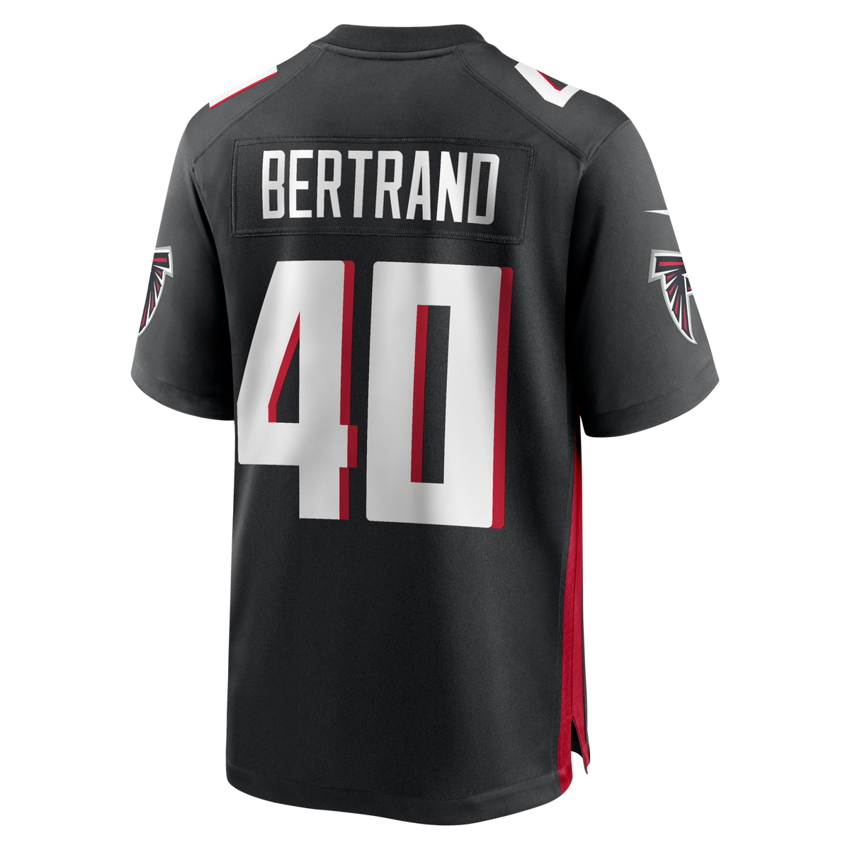 Atlanta Falcons JD Bertrand Black Team Game Jersey
