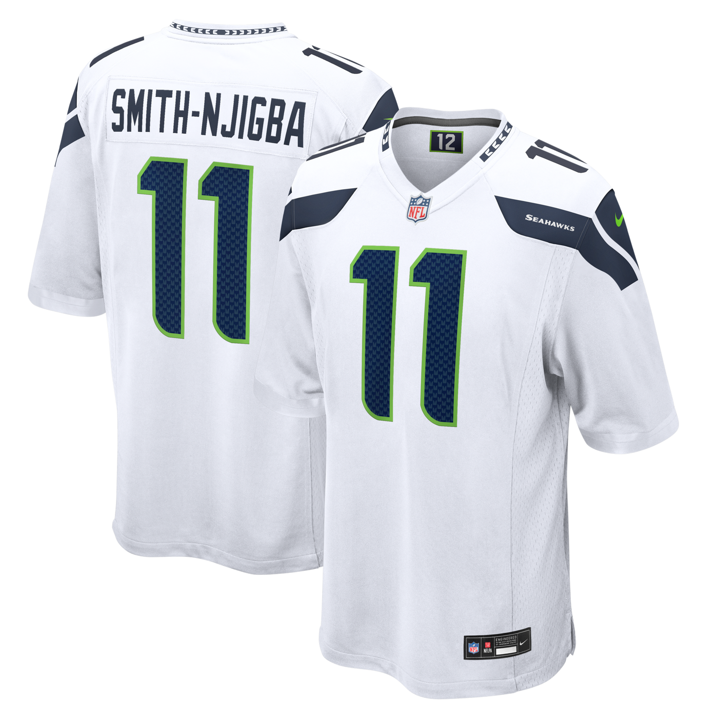 Seattle Seahawks Jaxon Smith-Njigba Nike White Game Jersey