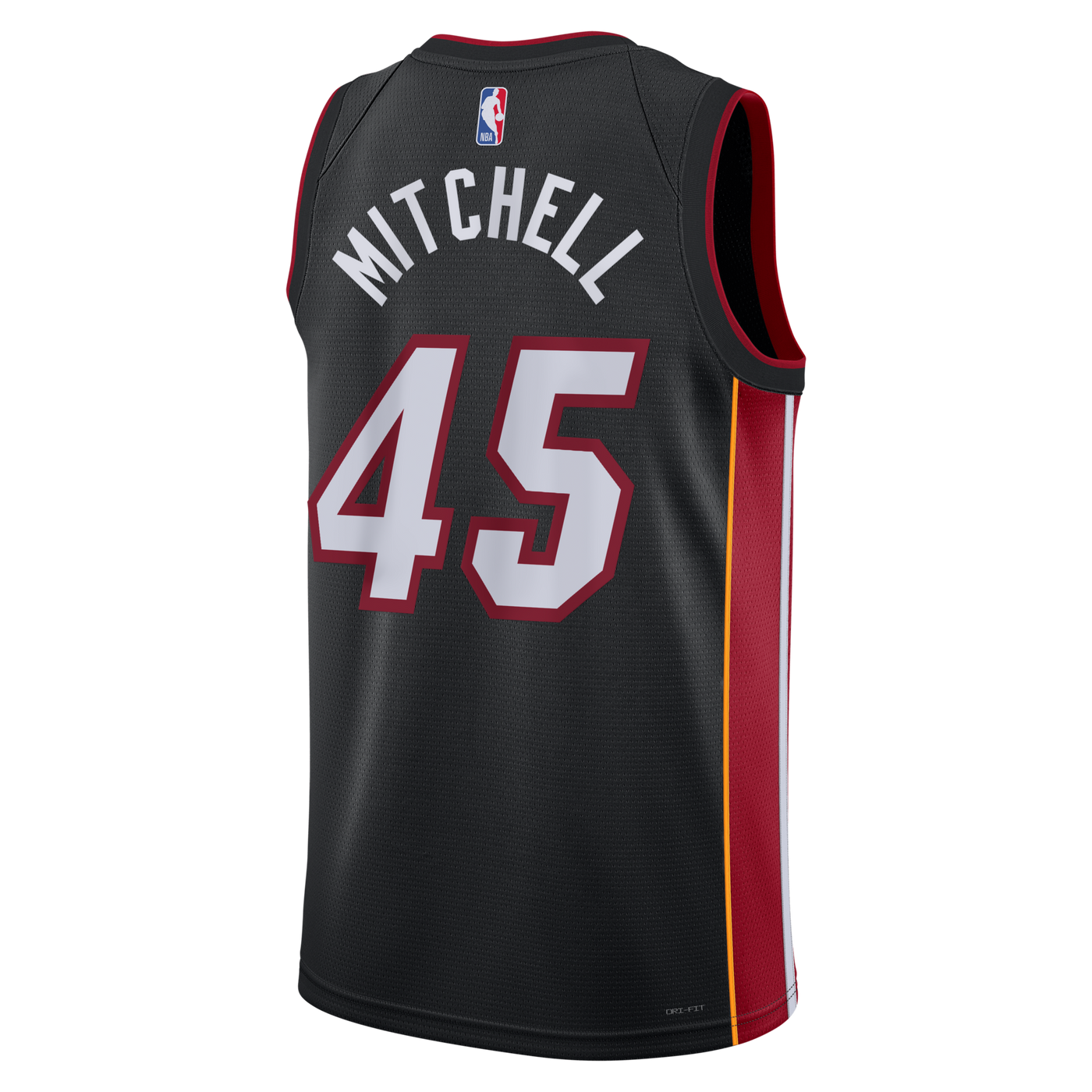 Miami Heat Nike Icon Edition Swingman Jersey - Black - Davion Mitchell