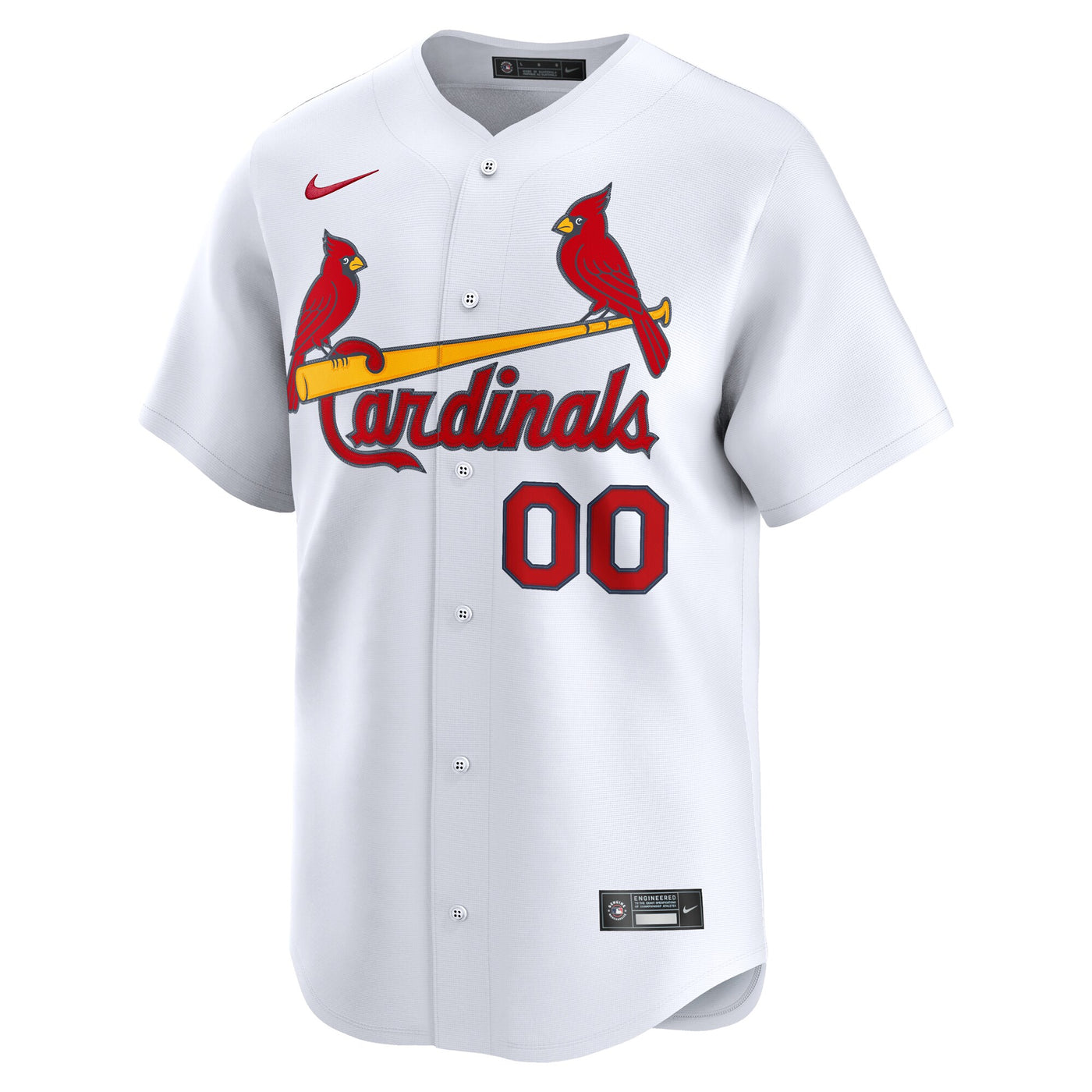 St. Louis Cardinals Nike White Home Limited Custom Jersey