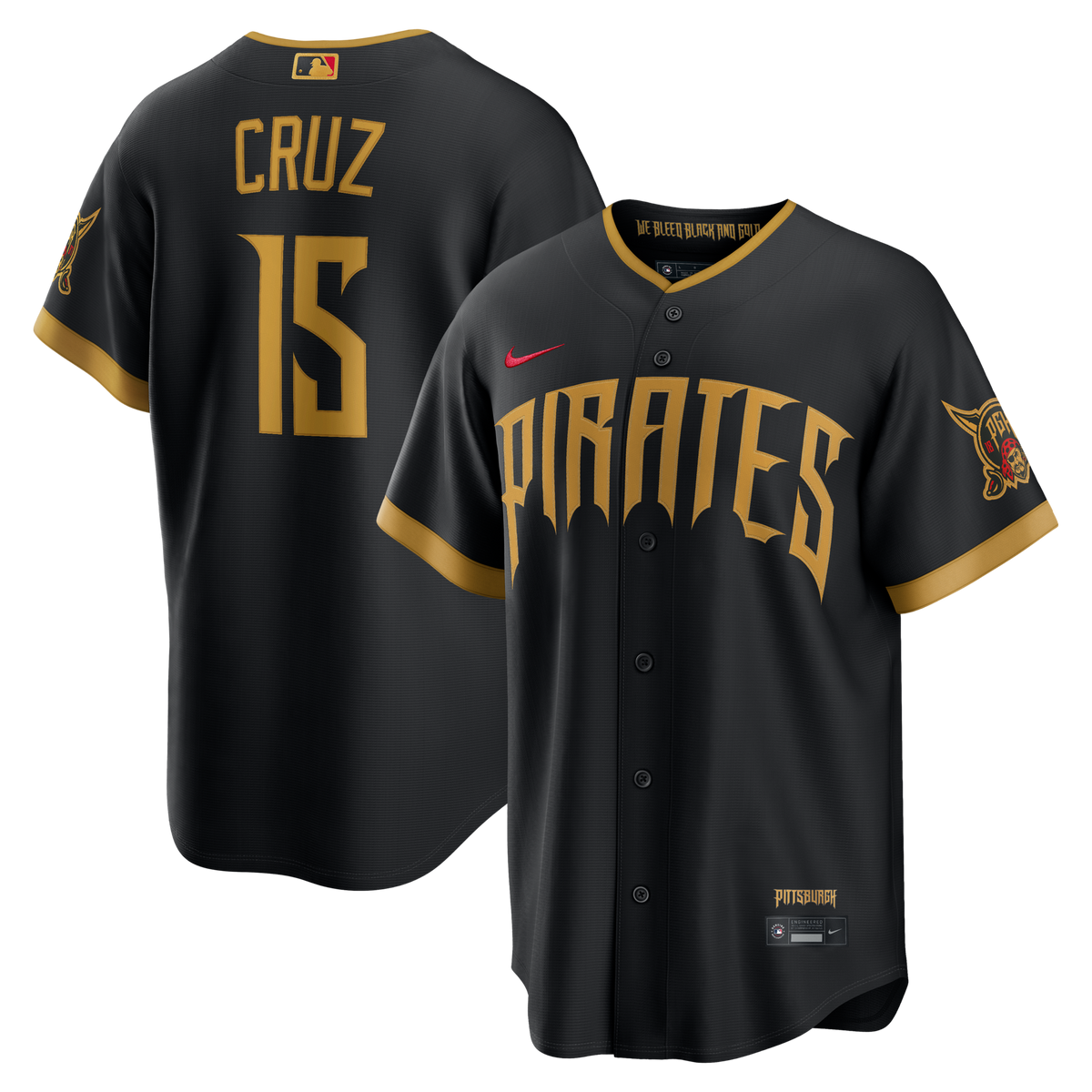 Pittsburgh Pirates Oneil Cruz Black 2026 City Connect Stadium Jersey