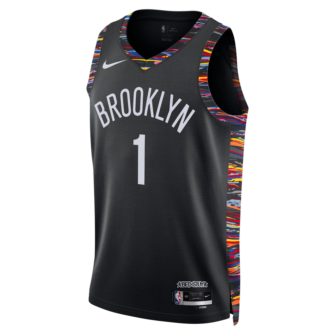 Brooklyn Nets Nike 2025/26 City Edition Swingman Jersey - Black - Ziaire Williams