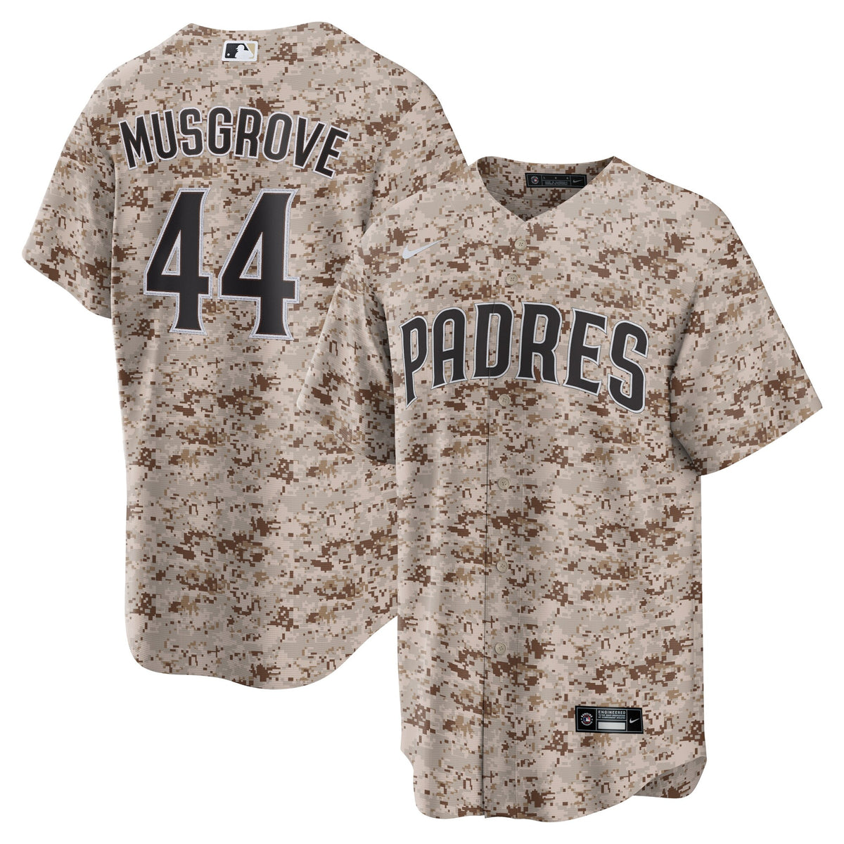 San Diego Padres Joe Musgrove Camo USMC Alternate Replica Player Jersey