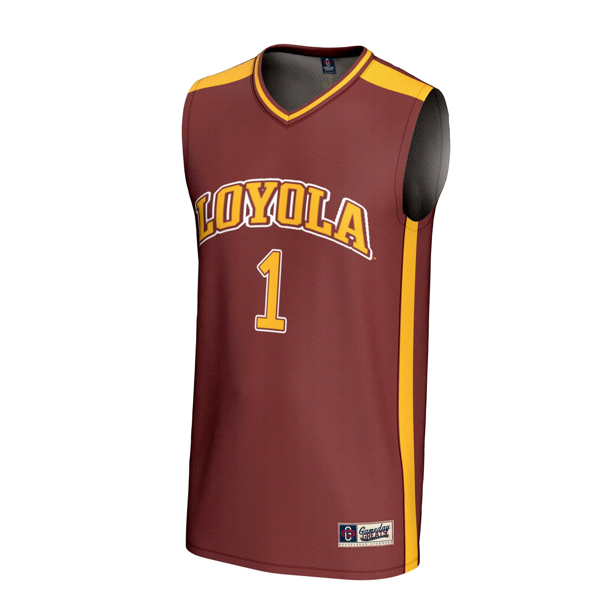 #1 Loyola Chicago Ramblers GameDay Greats Lightweight Basketball Fashion Jersey - Maroon