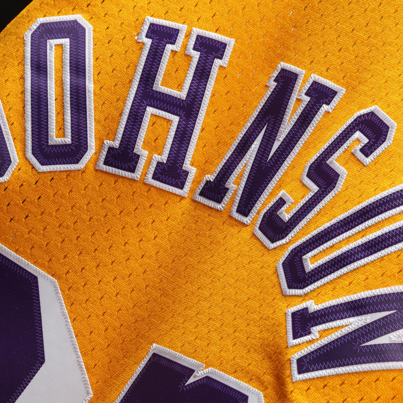 Mitchell & Ness Magic Johnson Gold Los Angeles Lakers 1984-85 Hardwood Classics Swingman Jersey