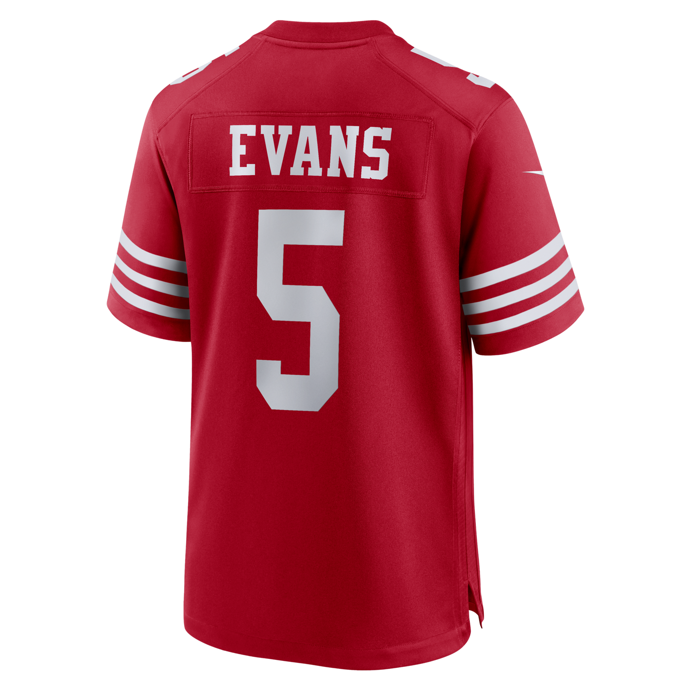 San Francisco 49ers Mike Evans Nike Scarlet 80th Anniversary Game Jersey