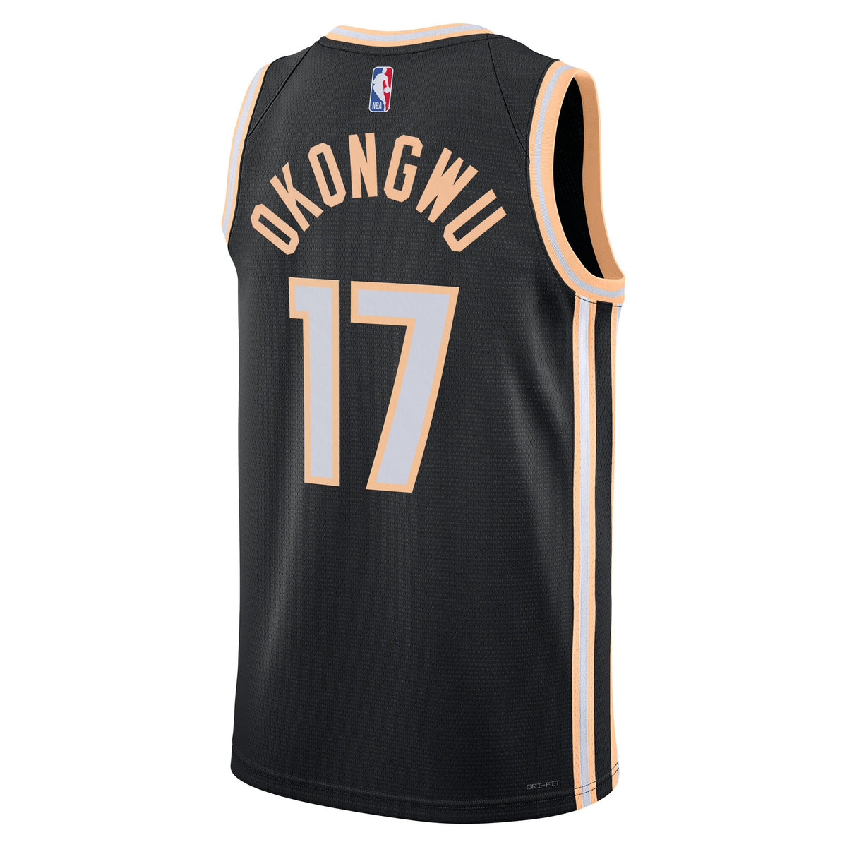 Atlanta Hawks 2025/26 City Edition Swingman Jersey - Black - Onyeka Okongwu -