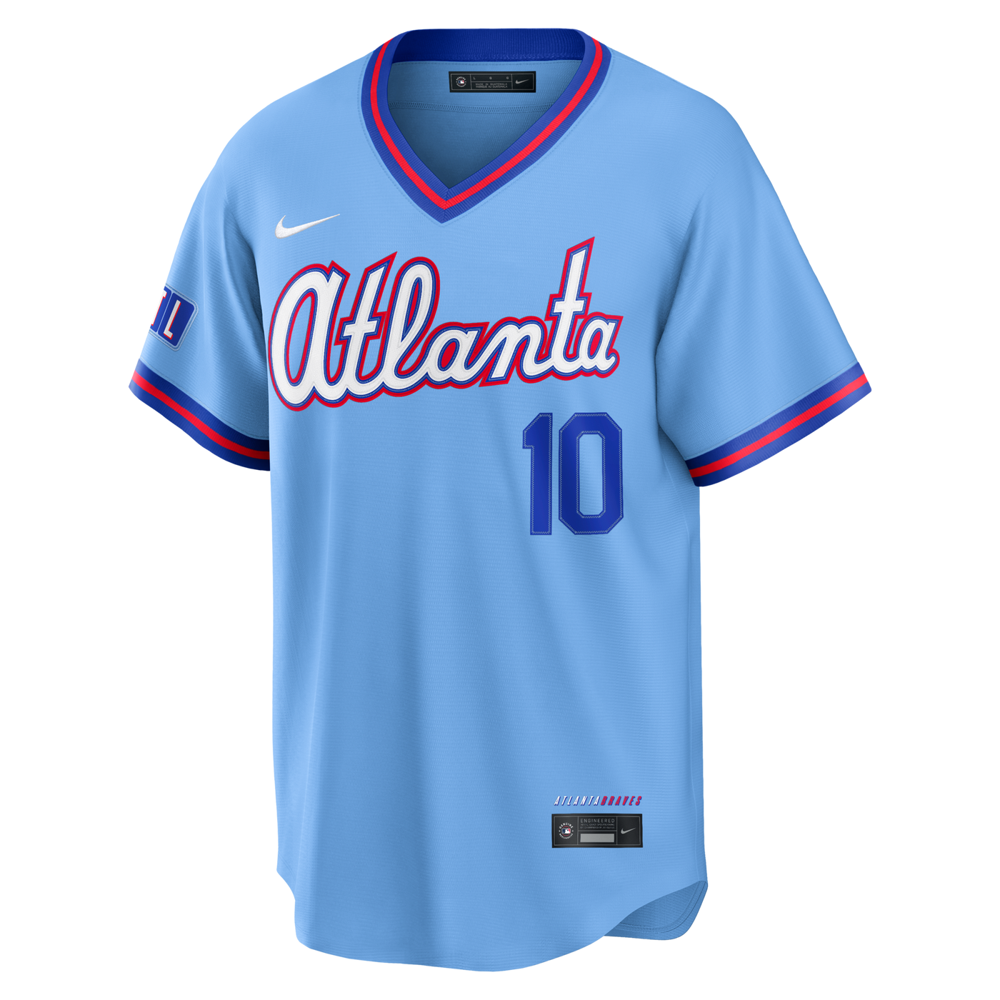 Atlanta Braves Chipper Jones Nike Powder Blue 2026 City Connect Stadium Jersey