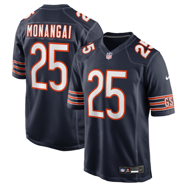 Chicago Bears Kyle Monangai Nike Navy Team Game Jersey