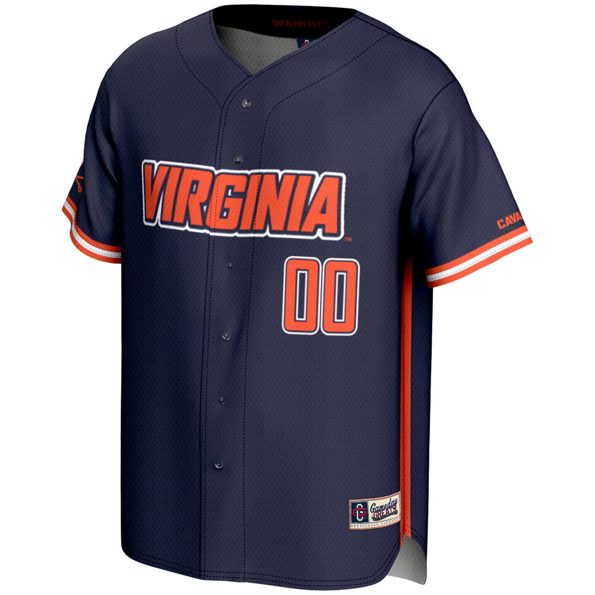 Virginia Cavaliers GameDay Greats NIL Pick-A-Player Lightweight Baseball Jersey - Navy