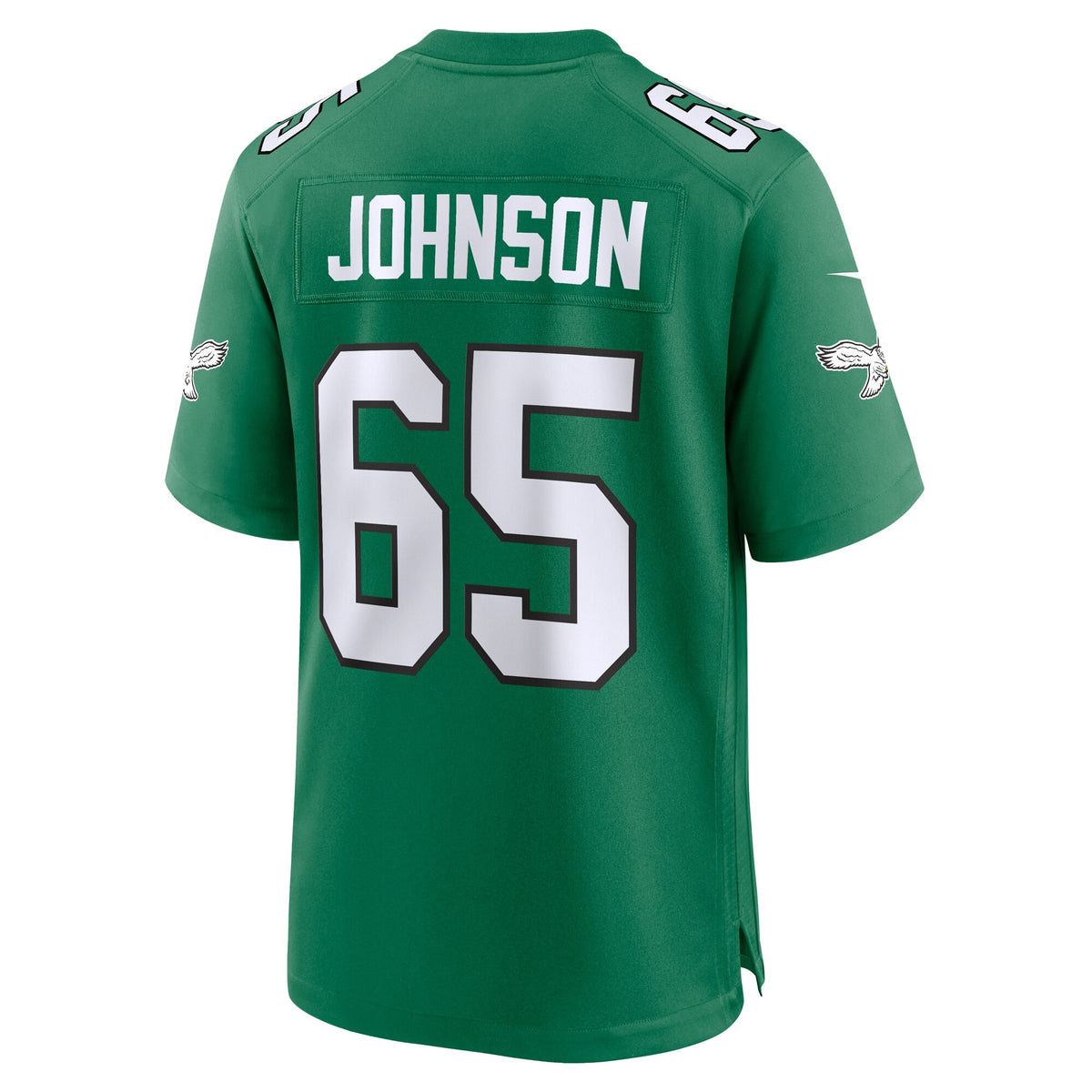 Philadelphia Eagles Lane Johnson Kelly Green Alternate Game Jersey