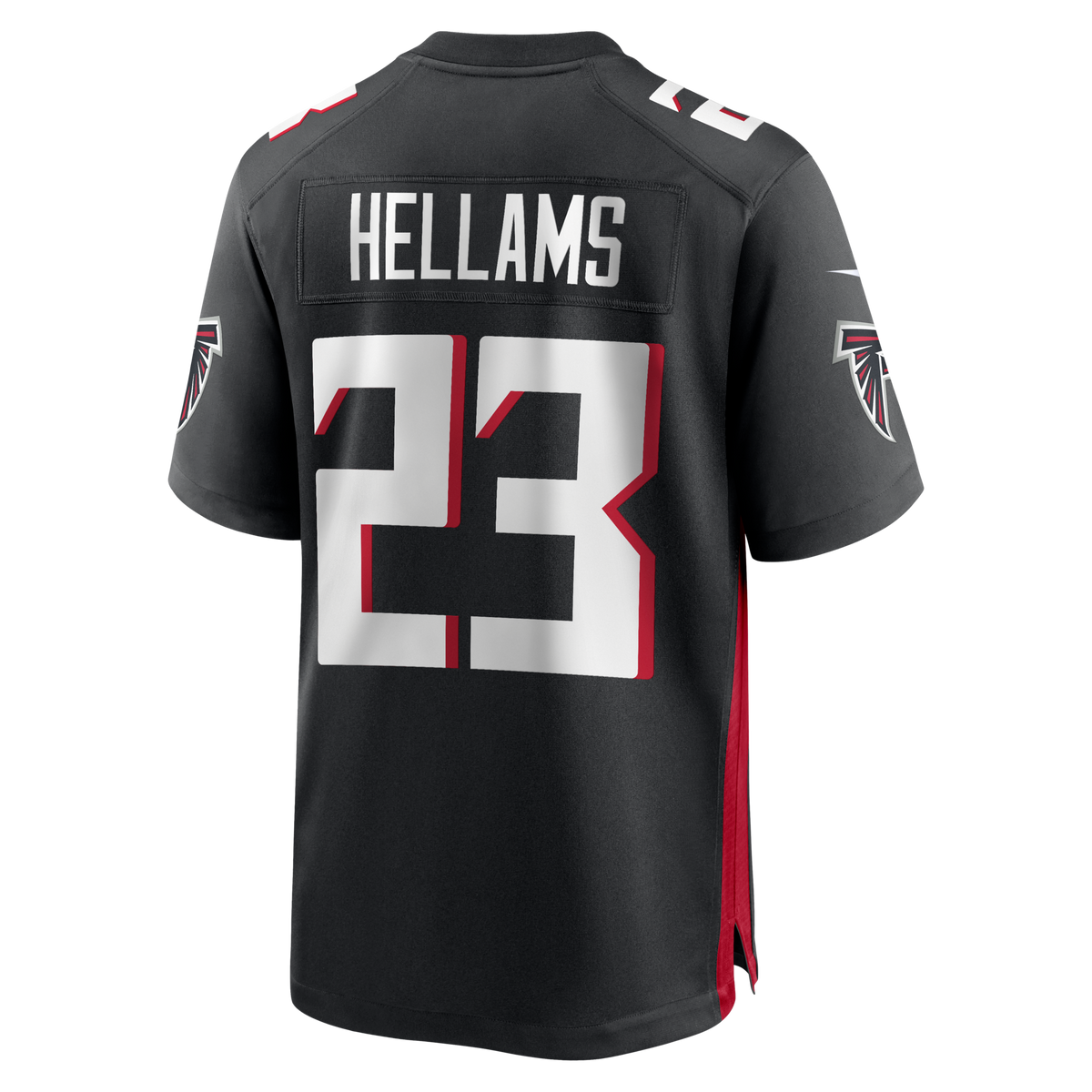 Atlanta Falcons DeMarcco Hellams Black Team Game Jersey