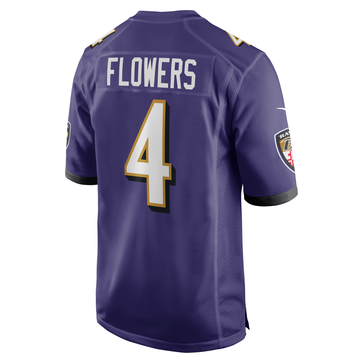 Baltimore Ravens Zay Flowers Purple Game Jersey