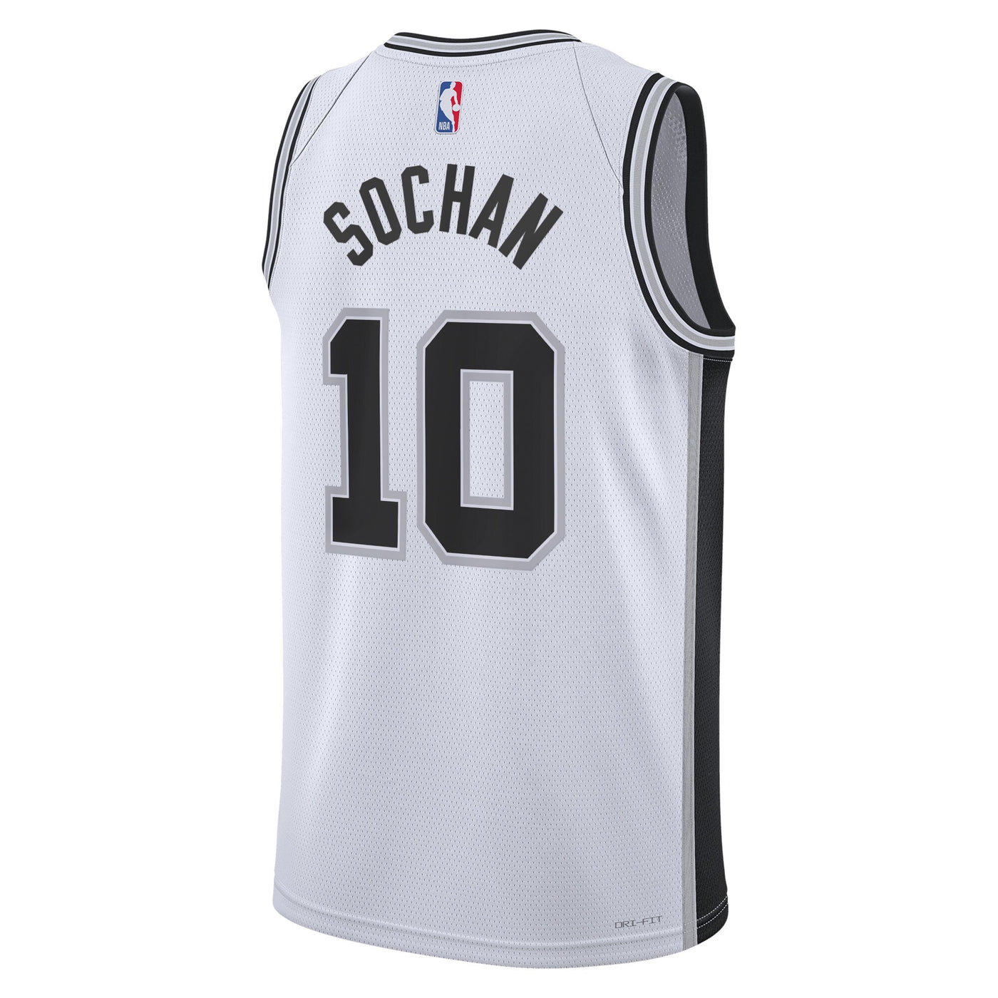 San Antonio Spurs Nike Association Edition Swingman Jersey - White - Jeremy Sochan