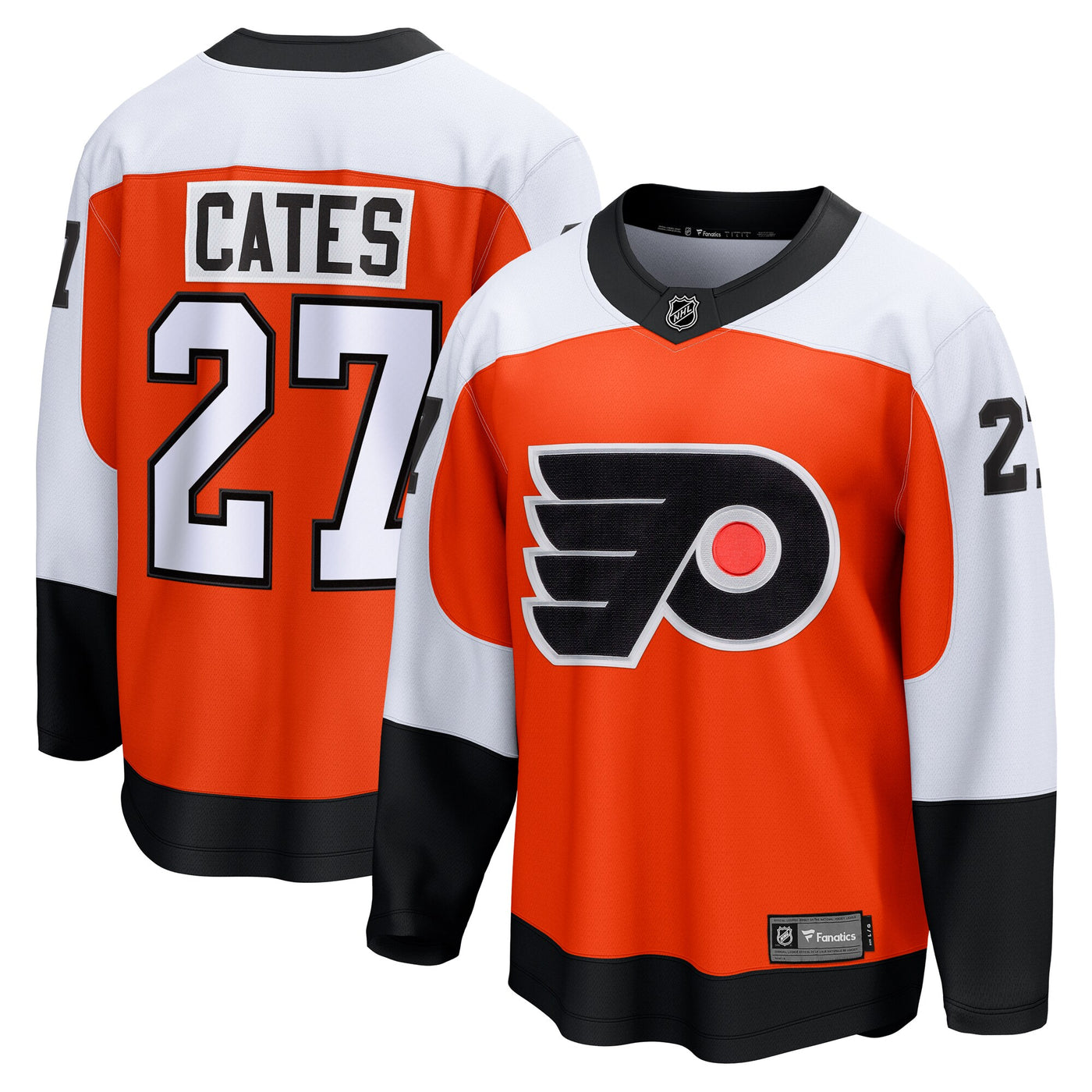 Philadelphia Flyers Noah Cates Fanatics Orange Home Breakaway Jersey