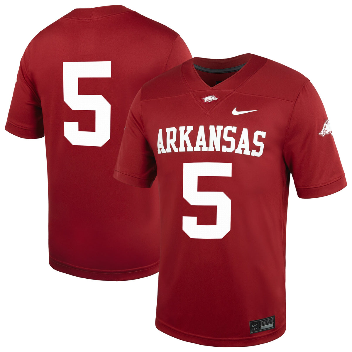 #5 Arkansas Razorbacks Untouchable Football Jersey – Cardinal
