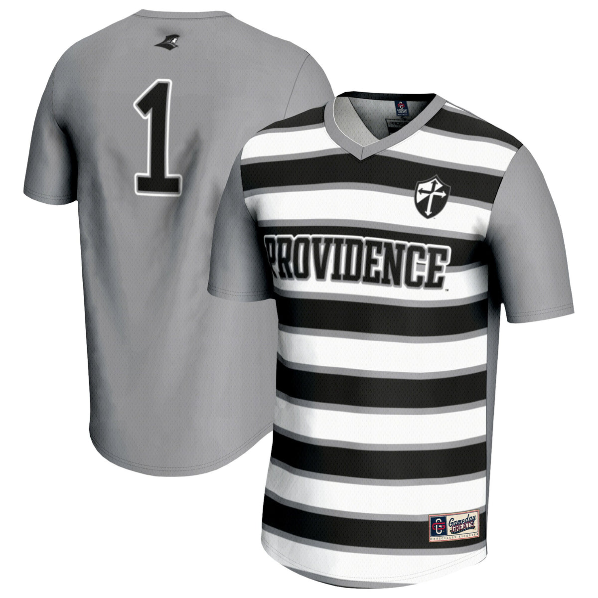 #1 Providence Friars GameDay Greats Lightweight Soccer Fashion Jersey - Silver