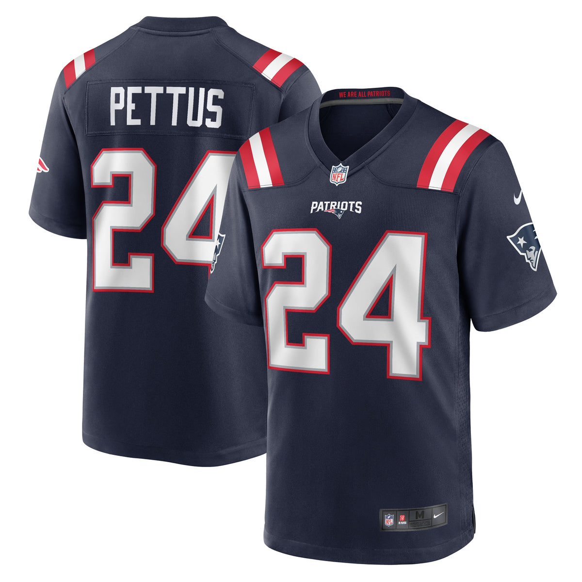 New England Patriots Dell Pettus Navy Game Jersey