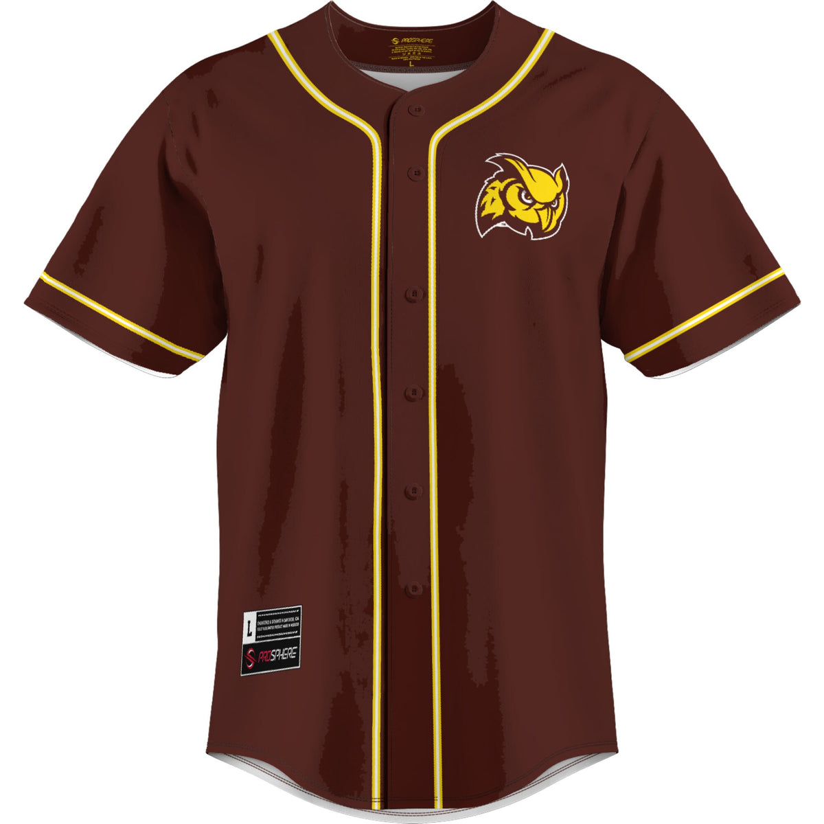 Rowan Profs GameDay Greats Lightweight Baseball Jersey - Brown