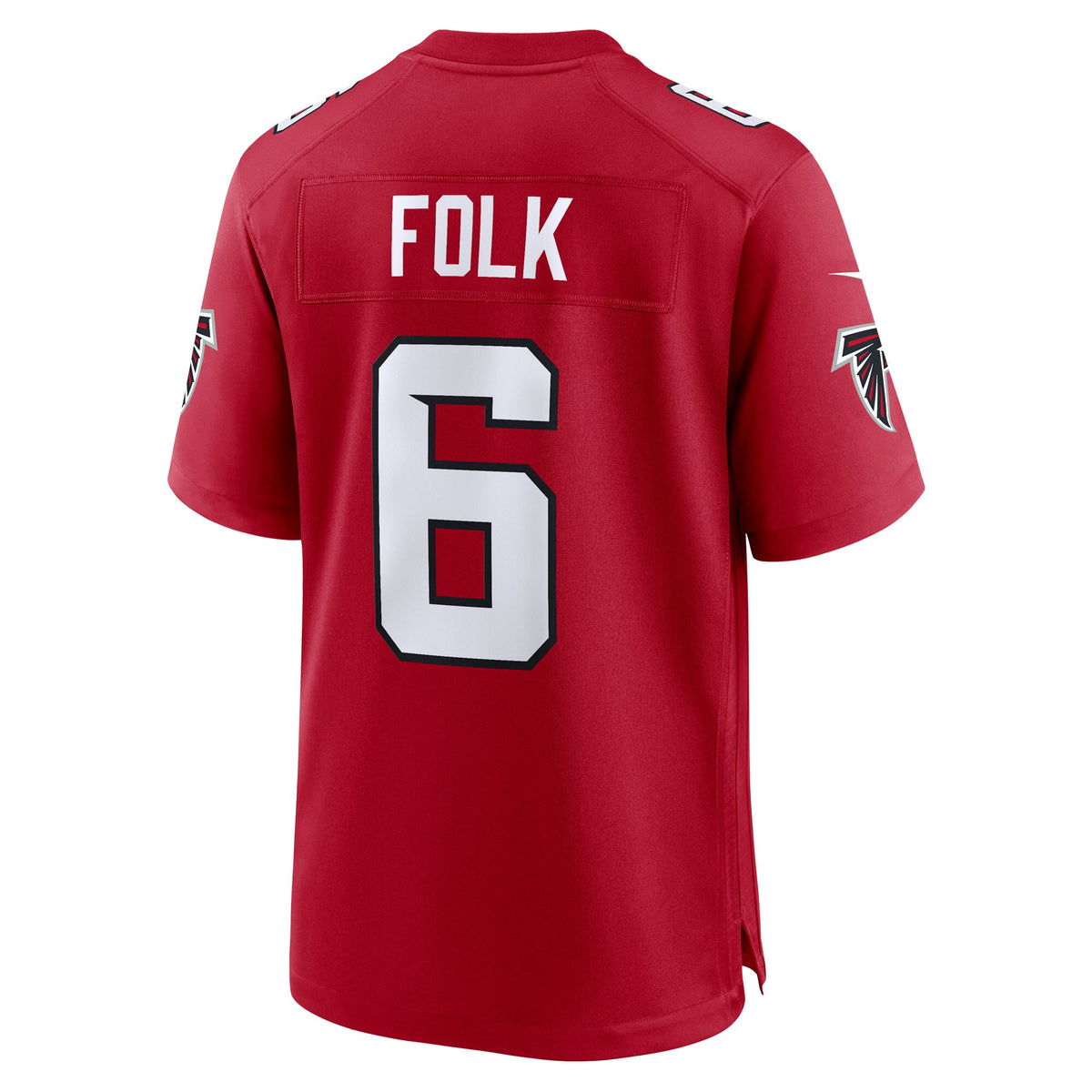 Atlanta Falcons Nick Folk Red Team Game Jersey