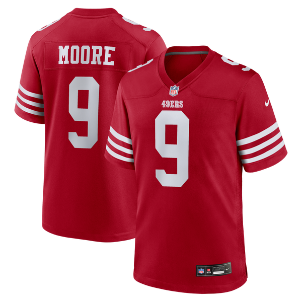 San Francisco 49ers Skyy Moore Scarlet Team Game Jersey