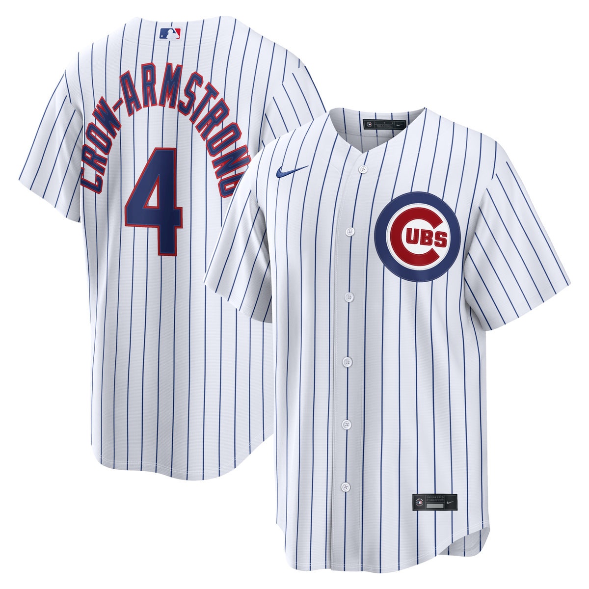 Chicago Cubs Pete Crow-Armstrong White Home Replica Jersey