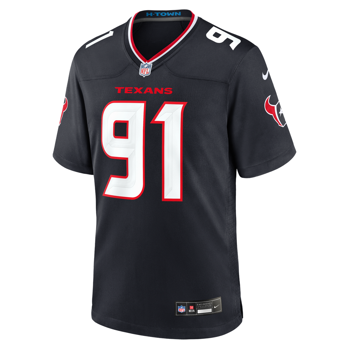 Houston Texans Folorunso Fatukasi Navy Team Game Jersey