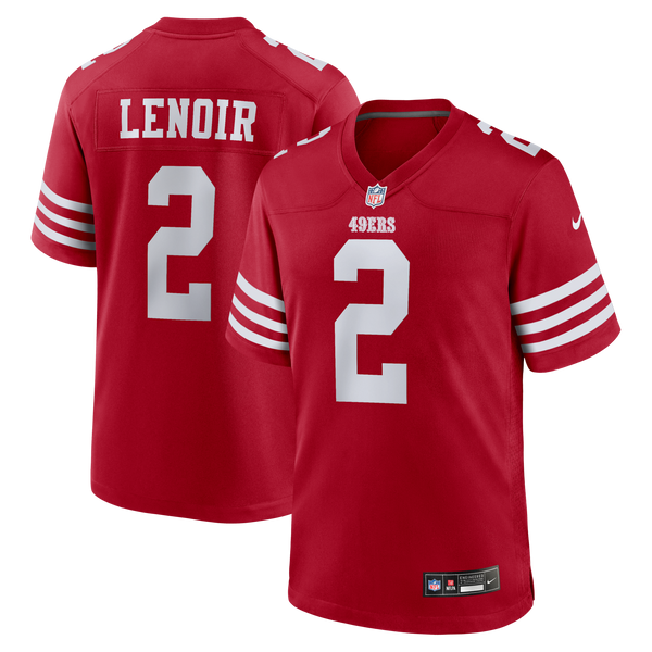 San Francisco 49ers Deommodore Lenoir Scarlet Game Jersey
