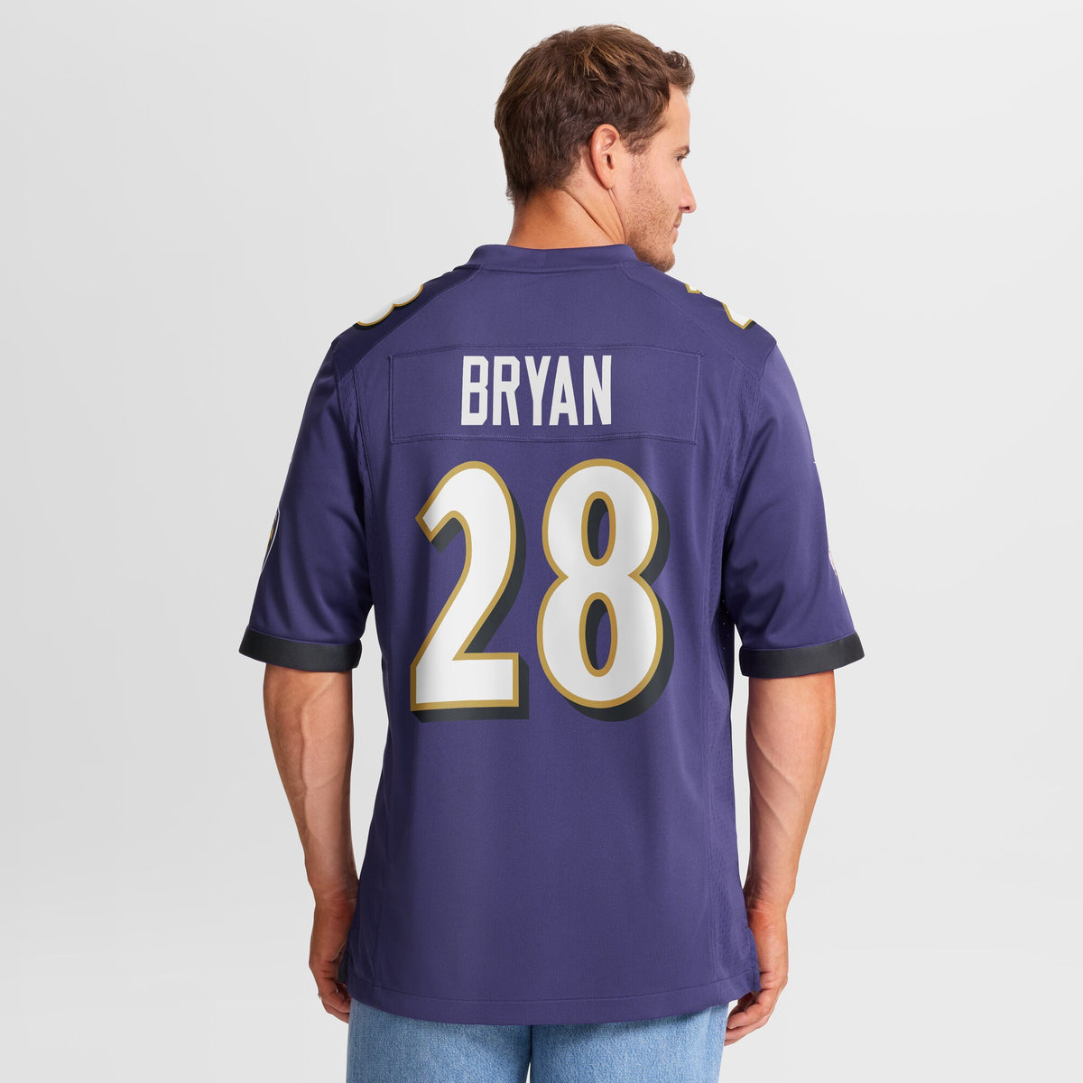 Baltimore Ravens Taven Bryan Purple Team Game Jersey