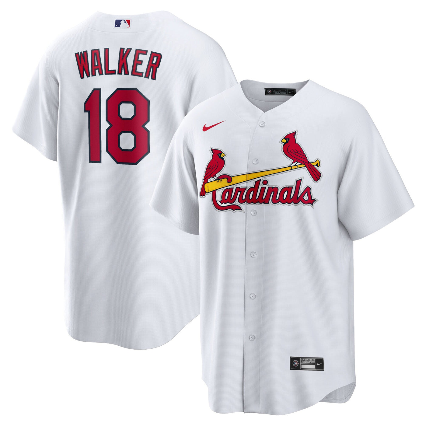 St. Louis Cardinals Jordan Walker Nike White Home Official Replica Player Jersey