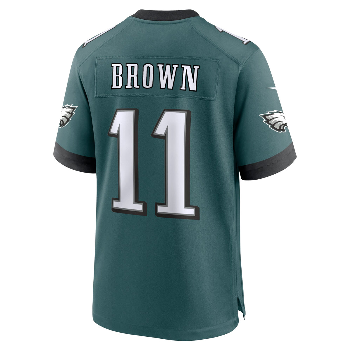Philadelphia Eagles A.J. Brown Midnight Green Team Game Jersey