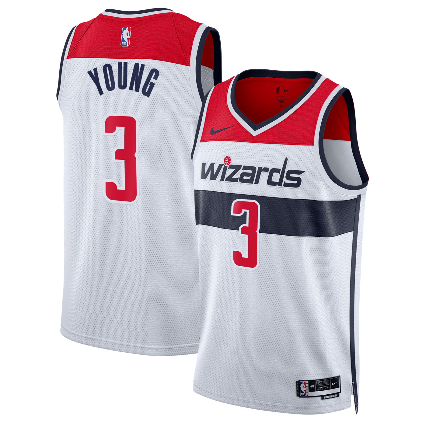 Washington Wizards Nike Association Edition Swingman Jersey - White - Trae Young