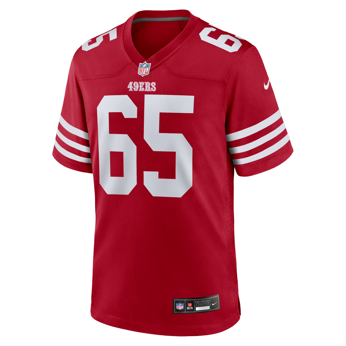 San Francisco 49ers Drew Moss Scarlet Team Game Jersey