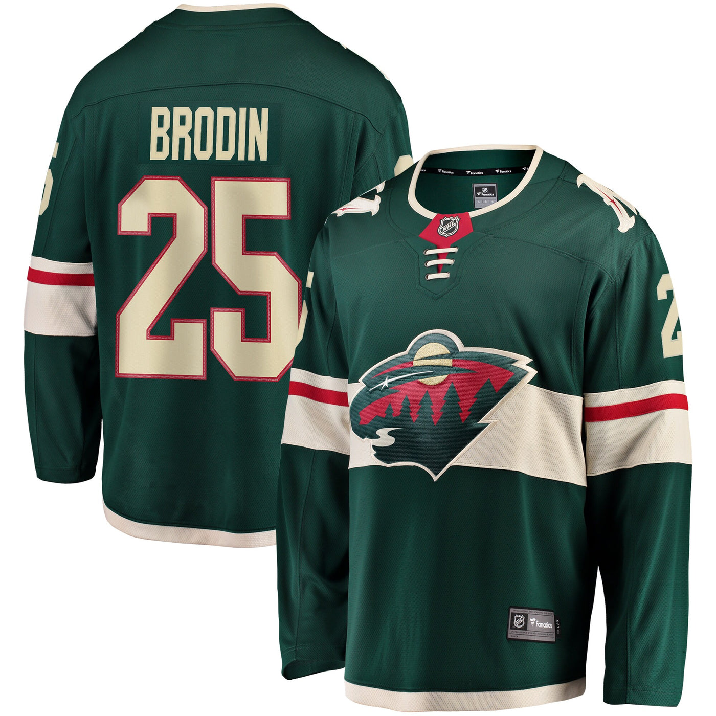 Minnesota Wild Jonas Brodin Fanatics Green Breakaway Jersey